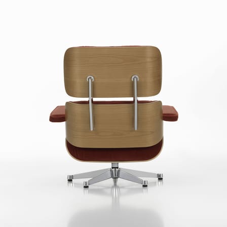 Set fauteuil & repose-pieds Lounge Chair & Ottoman tissu marron / Eames (1956) - Vitra