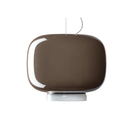 Suspension Chouchin verre gris n°3 / Ø 30 x H 25 cm - Foscarini