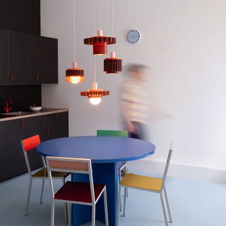 Suspension Gigi Siena marron n° 4 / Ø 18 x H 21 cm - Plastique recyclé, fabriqué en France - Warren & Laetitia