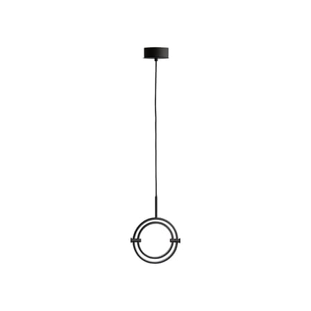 Suspension Maru Mini LED métal noir / Anneaux modulables - Ø 23 cm - 101 COPENHAGEN