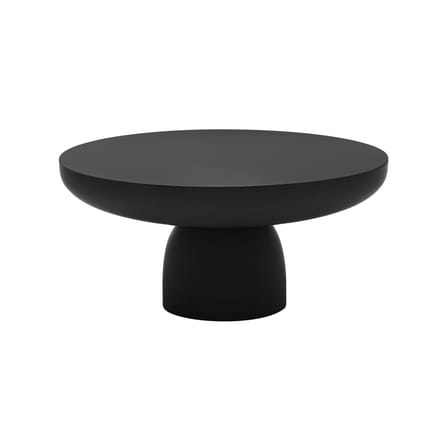 Table basse Olo Colours - Bois laqué bois noir / Ø 70 x H 33 cm - Mogg
