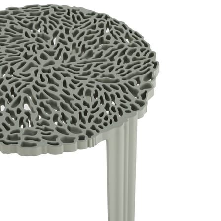 Table basse T-Table Alto plastique vert / Ø 50 x H 44 cm - Kartell