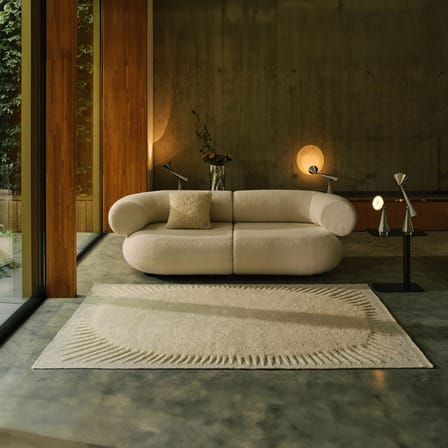 Tappeto Edgy tessuto bianco / 170 x 240 cm - Tom Dixon