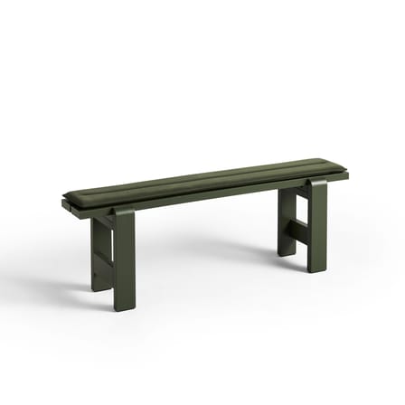 Accessoire  tissu vert / Coussin outdoor pour banc Weekday - L 140 cm - Hay