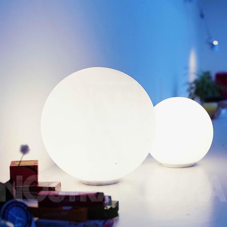 Applique d'extérieur Dioscuri verre blanc / Plafonnier - Michele de Lucchi, 2003 - Artemide