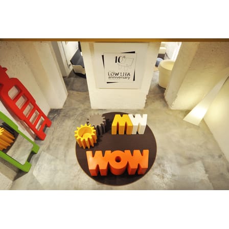 Banc Wow plastique rouge / L 147 cm - Slide