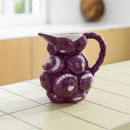 Carafe Legume Onion céramique violet / 1 Litre - & klevering