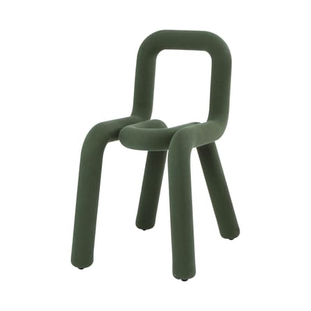 Chaise rembourrée Bold tissu vert - Moustache