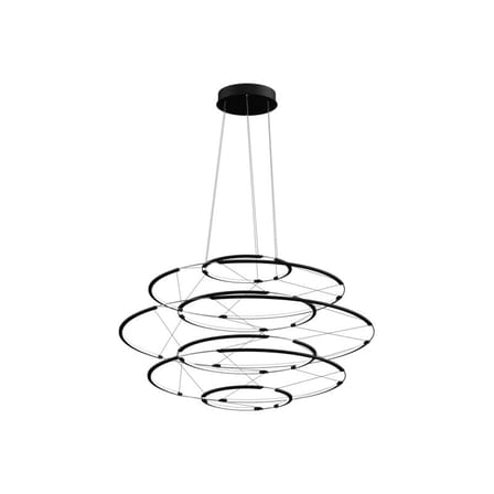 Pendelleuchte Drop 7 metall schwarz / Ø 90 x H 50 cm - Nemo