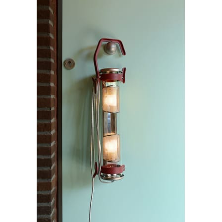 Lampe d'extérieur Balke métal verre blanc / L 65 cm - SAMMODE STUDIO