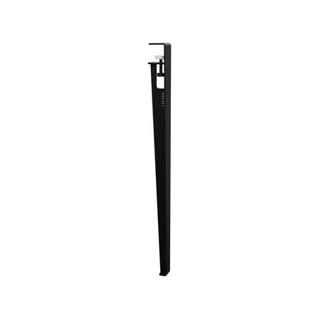 Pied  métal noir avec fixation étau / H 75 cm - Pour créer table & bureau - TIPTOE