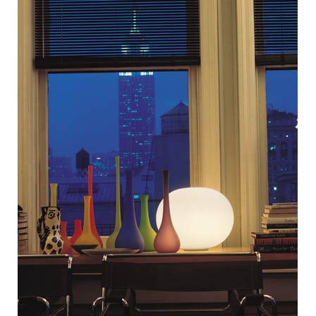 Applique Mini Glo-Ball verre blanc / Plafonnier - Ø 11 cm - Flos