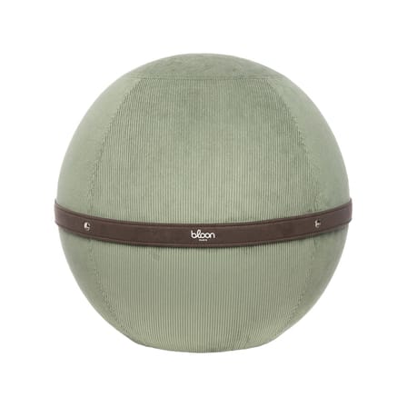 Pouf Côtelé XL vert / Ergonomique - Ø 65 cm / Velours côtelé - BLOON PARIS