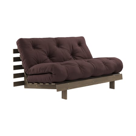 Schlafcouch Roots holz braun / B 140 cm - 3 Positionen / Struktur Braun - KARUP