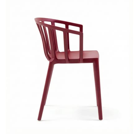 Stapelbarer Sessel Venice plastikmaterial rot - Kartell