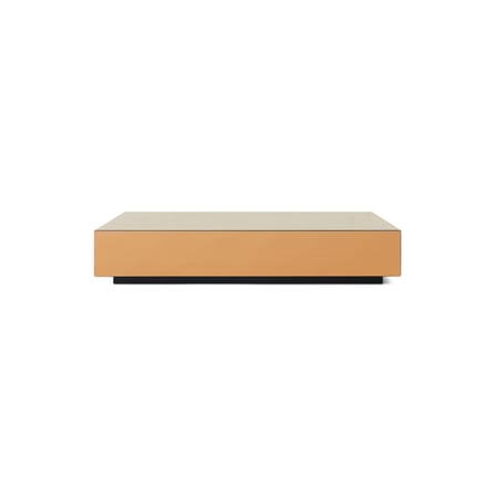 Table basse Mirror Block verre marron / 80 x 55 x H 22 cm - HK LIVING