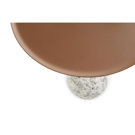 Table d'appoint Bowler métal pierre marron / granit - Hay