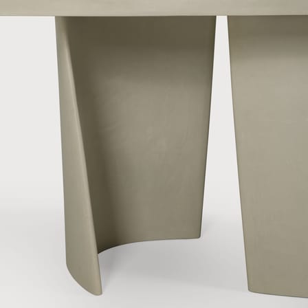 Table ovale Canyon Outdoor pierre gris / 230 x 115 cm - Béton - Ethnicraft