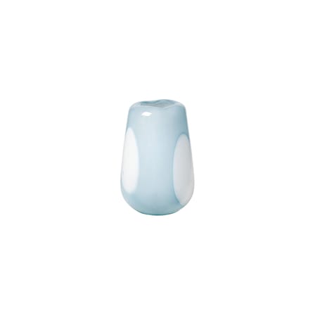 Vase Adat Dot verre bleu / Ø 18 x H 26 cm - Soufflé bouche - BROSTE COPENHAGEN