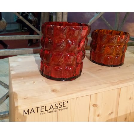 Vase Matelasse plastique transparent / Seau à glace / Corbeille - Kartell