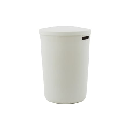 Wäschekorb Hide textil weiß / Filz, recycelt - Ø 46,5 x H 64.5 cm - Normann Copenhagen
