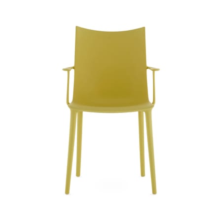 H.H.H Chair plastic material yellow / Soft touch - Recycled - Kartell