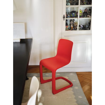 Chaise EVO-C plastique rouge - Vitra