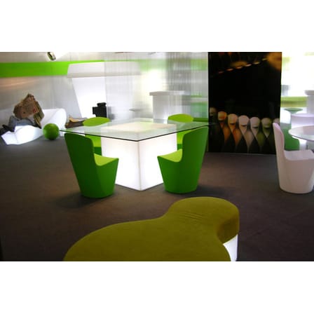Chaise Zoe plastique blanc - Slide