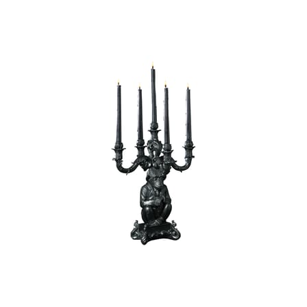 Chandelier Burlesque plastique noir / Chimpanzé - H 48 cm - Seletti