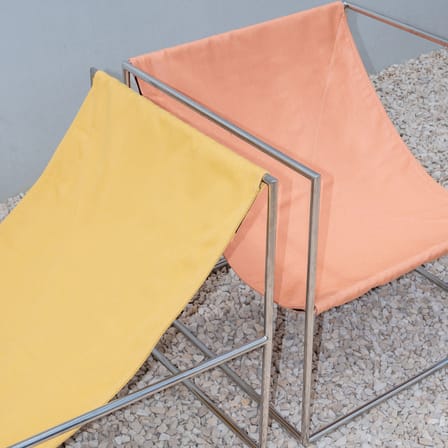 Fauteuil Solo tissu rose Outdoor - valerie objects