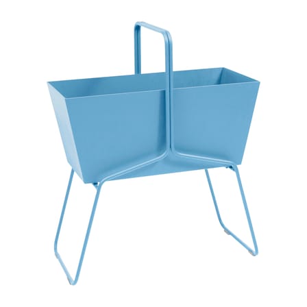 Jardinière Basket métal bleu haute / L 70 x H 84 cm - Fermob