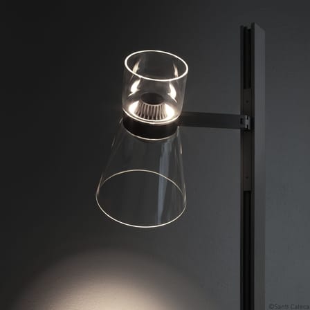 Lampadaire Nocturne 1 - Cone verre / LED - Orientable - Flos