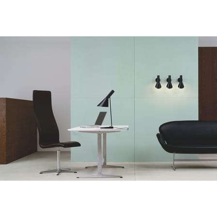 Lampe de table AJ métal blanc / (1960) / H 56 cm - Louis Poulsen