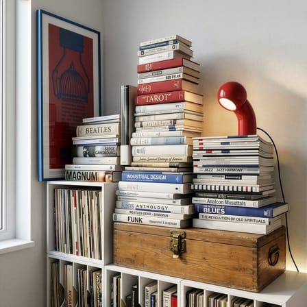 Lampe de table Pallino rouge / Réédition 70 - Orientable - Martinelli Luce