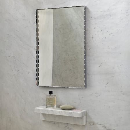 Miroir mural Arcs métal miroir / L 43,5 x H 61,5 cm - Hay
