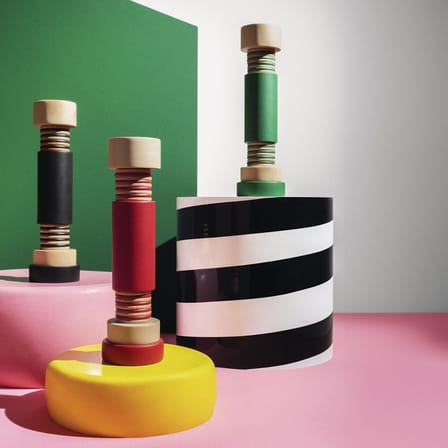Moulin à épices Twergi bois noir / Ettore Sottsass, 1989 - Alessi