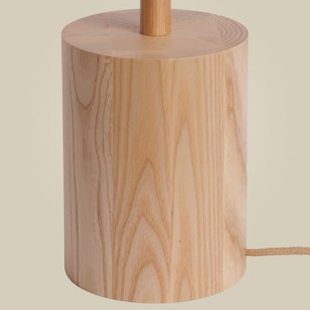 Lampada a stelo Okinawa LED legno naturale / 2 diffusori regolabili - GOOD&MOJO