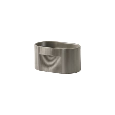 Pot de fleurs Ridge céramique marron / L 22,5 x P 15 x H 13 cm - Muuto