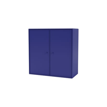 Rangement mural Cover Cabinet bois bleu / L 69.6 x P 30 x H 69,6 cm - 2 portes - MONTANA