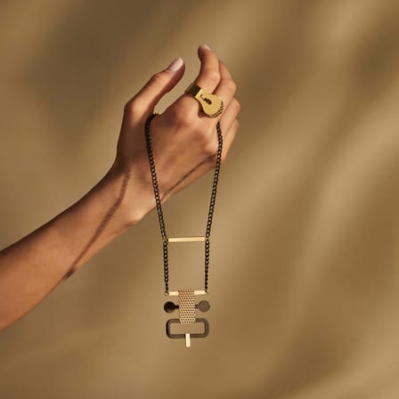 Ring Venusia - Trama gold metall / Large - Alessi