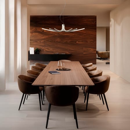 Sospensione Asteria LED metallo / Ø 105 cm - Foscarini