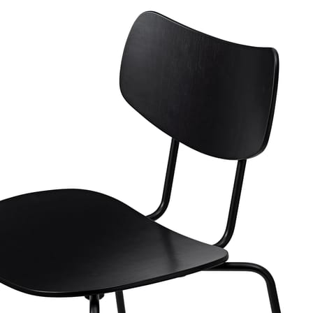 Stapelbarer Stuhl VLA26T - Vega Chair holz schwarz / Vilhelm Lauritzen, 1956 - CARL HANSEN & SON