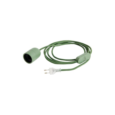 Système électrique pour suspension Common / Set câble tissu 4m, rosace, douille E27 - Hay
