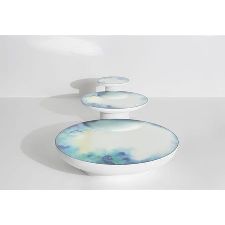 Table basse Francis Large métal / Ø 75 x H 36 cm - Miroir / Constance Guisset, 2019 - Petite Friture