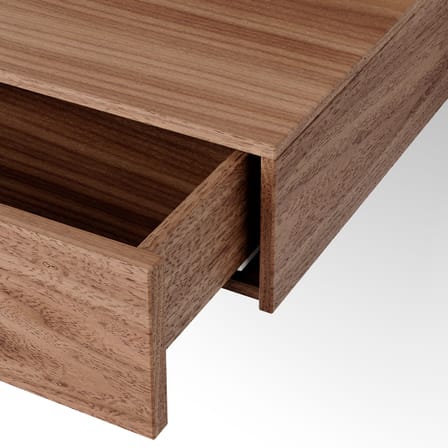 Table de chevet murale Tana bois marron / Tiroir - L 41,9 x P 32,2 cm - NEW WORKS