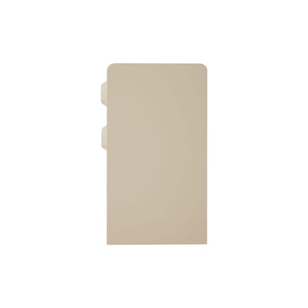 Table de chevet Space bois beige / 2 tiroirs - HK LIVING