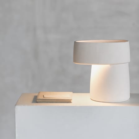 Romé Table lamp ceramic white / H 23.5 cm - Serax