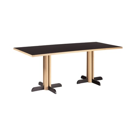 Table rectangulaire Toucan bois noir / 190 x 80 cm - KANN DESIGN