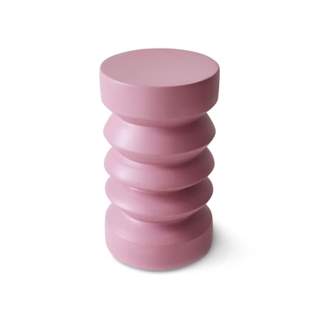 Tavolino d'appoggio Stoneware ceramica rosa / Ø 23 x H 41 cm - HK LIVING