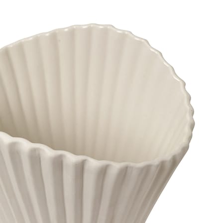 Vase Fountain Large keramik weiß / L 23 x H 30,5 cm - Ferm Living